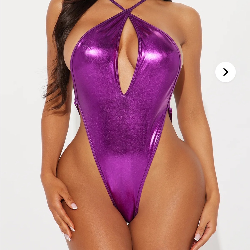 Fashion Nova Metallic Swimsuit
